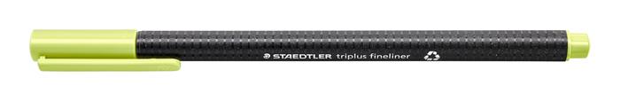 Tűfilc, 0,3 mm, STAEDTLER "Triplus 334", limezöld