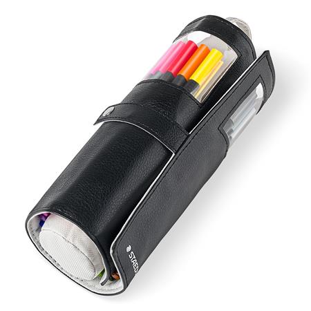 Tűfilc készlet feltekerhető tolltartóban vegyes színekben, 0,3 mm, STAEDTLER "Triplus® 334", 20 különböző szín