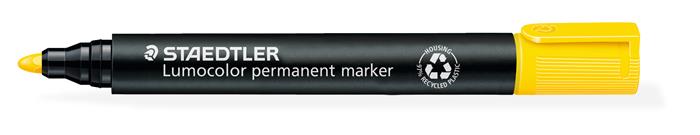 Alkoholos marker, 2 mm, kúpos, STAEDTLER "Lumocolor® 352", sárga