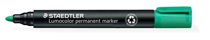 Alkoholos marker, 2 mm, kúpos, STAEDTLER "Lumocolor® 352", zöld