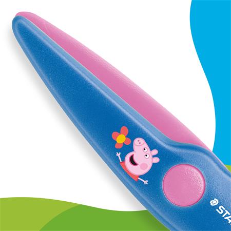 Olló, óvodai, 10 cm, STAEDTLER "Noris® Junior 965", Peppa malac