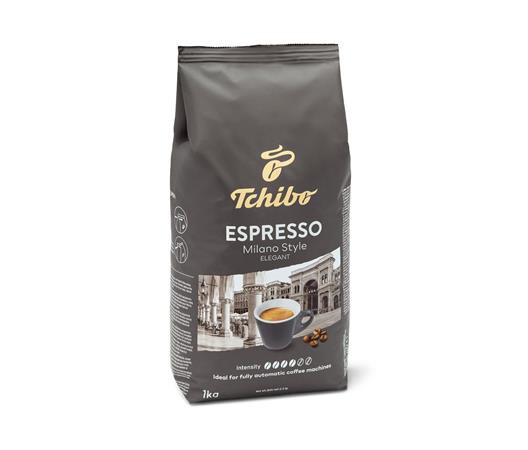 Kávé, pörkölt, szemes, 1000 g, TCHIBO "Milano"