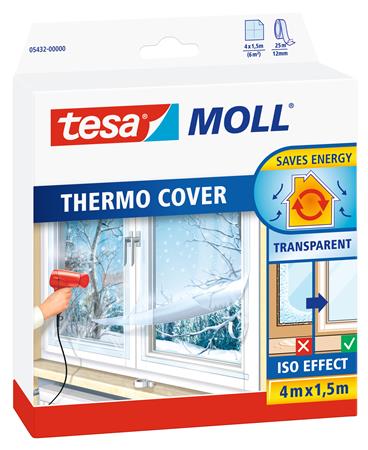 Ablakszigetelő fólia, 1,5 m x 4 m, TESA "tesamoll®"