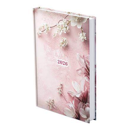 Naptár, tervező, A5, napi, TOPTIMER, "Joy", fátyolvirág