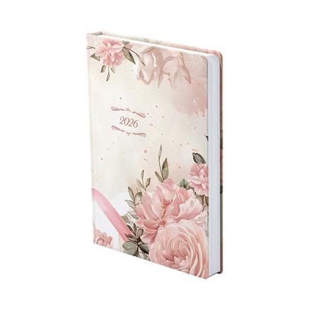 Naptár, tervező, B6, napi, TOPTIMER, "Joy", rózsaszín