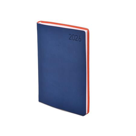 Naptár, tervező, B6, heti, TOPTIMER "Madeira", kék-narancs