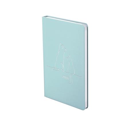 Naptár, tervező, A5, heti, TOPTIMER "Pastel", kék