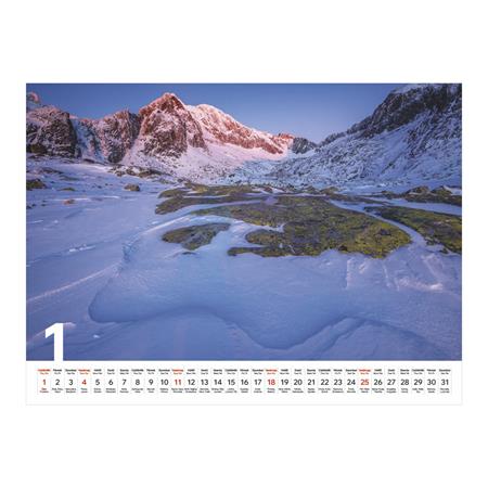 Naptár, fali, TOPTIMER, "Hegyek"