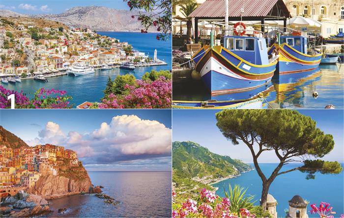 Naptár, fali, TOPTIMER, "Mediterrán"