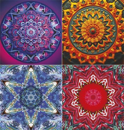 Naptár, fali, TOPTIMER "Mandala"