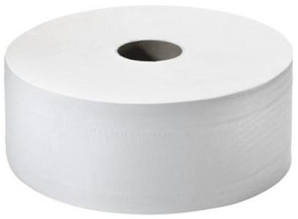 Toalettpapír, T1 rendszer, 2 rétegű, 26 cm átmérő, Universal "Jumbo", fehér