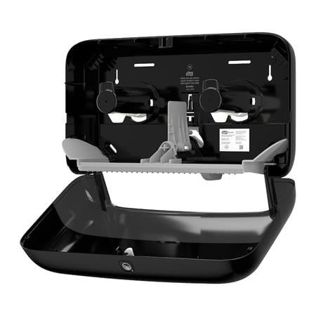 Toalettpapír adagoló, T2 rendszer, Elevation, TORK "Mini Jumbo", fekete