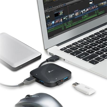 USB elosztó-HUB, 4 port, USB 3.0, TP-LINK "UH400"