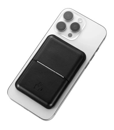 Multifunkcionális kártyatartó, 4 db-os, telefontartó, TROIKA "MagSafe", fekete