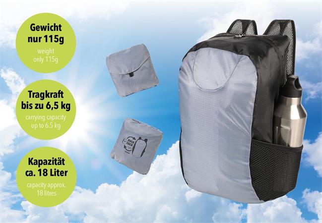 Hátizsák, összehajtható, TROIKA "Ruckzack"
