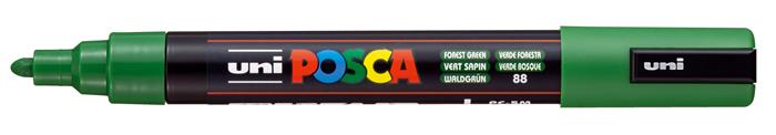 Dekormarker, 1,8-2,5 mm, UNI "Posca PC-5M", erdőzöld