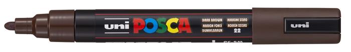 Dekormarker, 1,8-2,5 mm, UNI "Posca PC-5M", sötétbarna