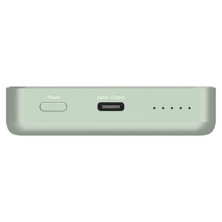 Power bank, külső akkumulátor, vezeték nélküli, 10.000mAh, VERBATIM "Charge n Go Essentials", zöld