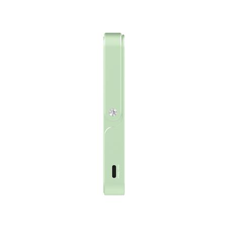 Power bank, külső akkumulátor, mágneses (vezeték nélküli), 10.000mAh, kitámasztó, VERBATIM "Charge n Go", zöld