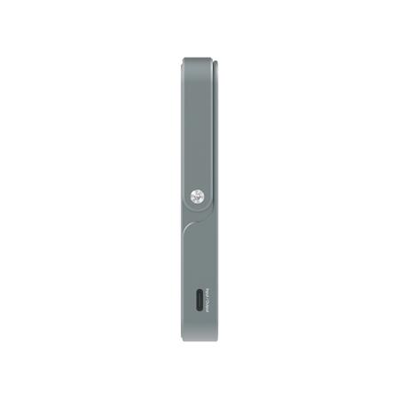 Power bank, külső akkumulátor, mágneses (vezeték nélküli), 10.000mAh, kitámasztó, VERBATIM "Charge n Go", szürke