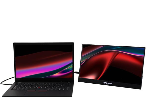 Hordozható monitor, érintőképernyő, 4K UHD felbontás, fém borítás, 15,6", VERBATIM "PMT-15-4K"
