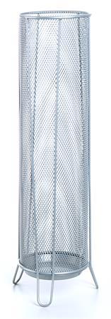 VICTORIA Držiak na dáždnik s kovovou sieťkou, VICTORIA, strieborná