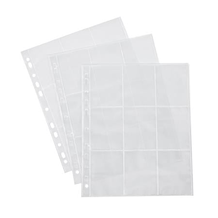 Kártyatartó tasak, lefűzhető, A4, VIQUEL "MyCards", átlátszó