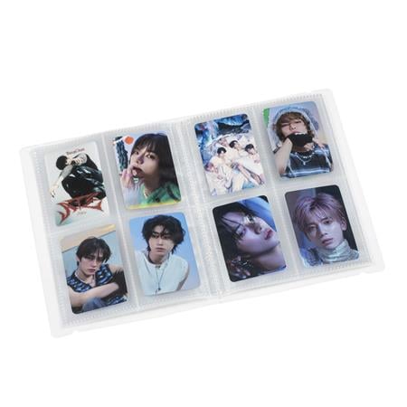 Gyűjtőkártya album, A5, K-pop, matricákkal, VIQUEL, átlátszó