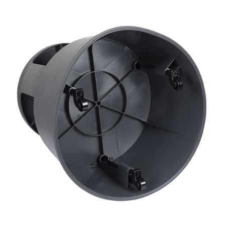 Gurulós polipropilén zsámoly, WEDO, sötétszürke