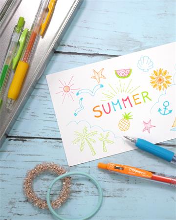 Zseléstoll, 0,33 mm, nyomógombos, ZEBRA "Sarasa Clip", narancs