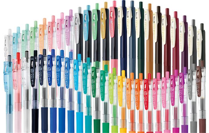 Zseléstoll, 0,33 mm, nyomógombos, ZEBRA "Sarasa Clip", narancs