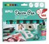 Dekortoll készlet, zselés, APLI "Decor Pen", gyöngyházfényű