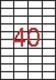 Etikett, univerzális, 52,5x29,7 mm, APLI, 4000 etikett/csomag