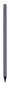 Ceruza, metál sötét lila, tanzanite lila SWAROVSKI® kristállyal, 14 cm, ART CRYSTELLA®