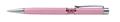 Golyóstoll, Crystals from SWAROVSKI®, rózsaszín, középen pink kristályokkal töltve, ART CRYSTELLA®, 14cm