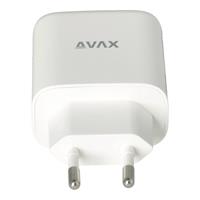 Hálózati töltő, GaN, USB-A + USB-C, AVAX 