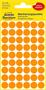 Etikett, 12 mm, kör, AVERY ZWECKFORM, neon narancs, 270 etikett/csomag