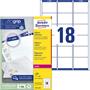 Etikett, univerzális, 63,5x46,6 mm, kerekített sarkú, AVERY ZWECKFORM, 1800 etikett/csomag