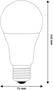 LED izzó, E27, gömb, A70, 16W, 2010lm, 6400K, AVIDE