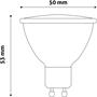 LED izzó, GU10 spot, 7W, 610lm, 3000K, AVIDE