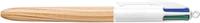 Golyóstoll, 0,32 mm, nyomógombos, négyszínű, BIC 