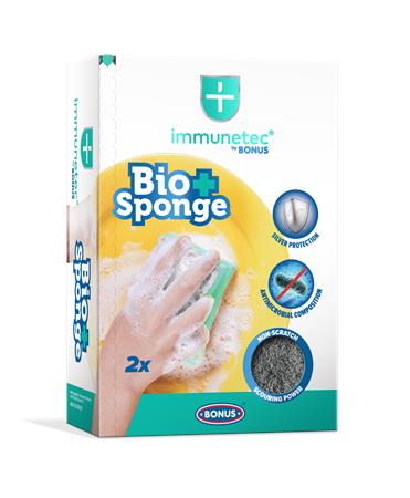 Mosogatószivacs, 2 db, BONUS "Bio Sponge Immunetec"