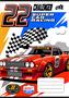 Füzet, tűzött, A5, kockás, 32 lap, COOL BY VICTORIA "Race cars", "27-32"