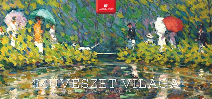 Naptár, asztali, álló, DAYLINER "Művészet világa"