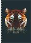 Naptár, tervező, A5, heti, DAYLINER, "InSpiral", tiger