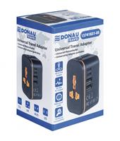 Utazóadapter, univerzális,  DONAU 