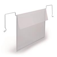 Logisztikai zseb, A5, fekvő, DURABLE, dróttal, áttetsző