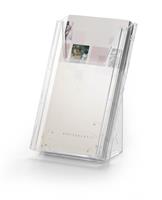 Prospektustartó, asztali és fali, álló, 1/3 A4, DURABLE 