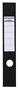 Gerinccímke, iratrendezőhöz, öntapadó, 60x390 mm, DURABLE "ORDOFIX®", fekete