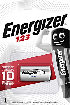 Speciális elem, CR123 fotóelem, 1db, lítium, ENERGIZER